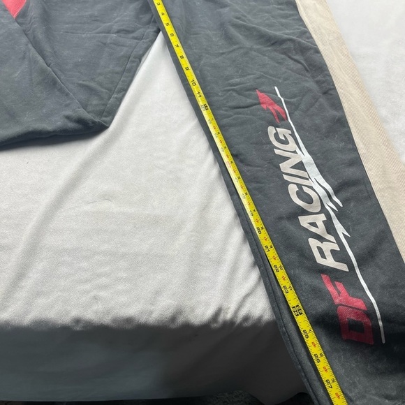 NWOT asos design DF racing gray, red, cream sweat pants B55 - Picture 8 of 9